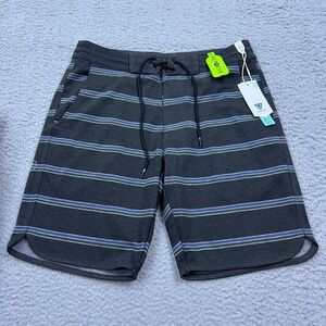 NWT Vissla Locker Eco 18.5" Sofa Surfer Small Stripe Grey Upcycled‎ Poly Stretch